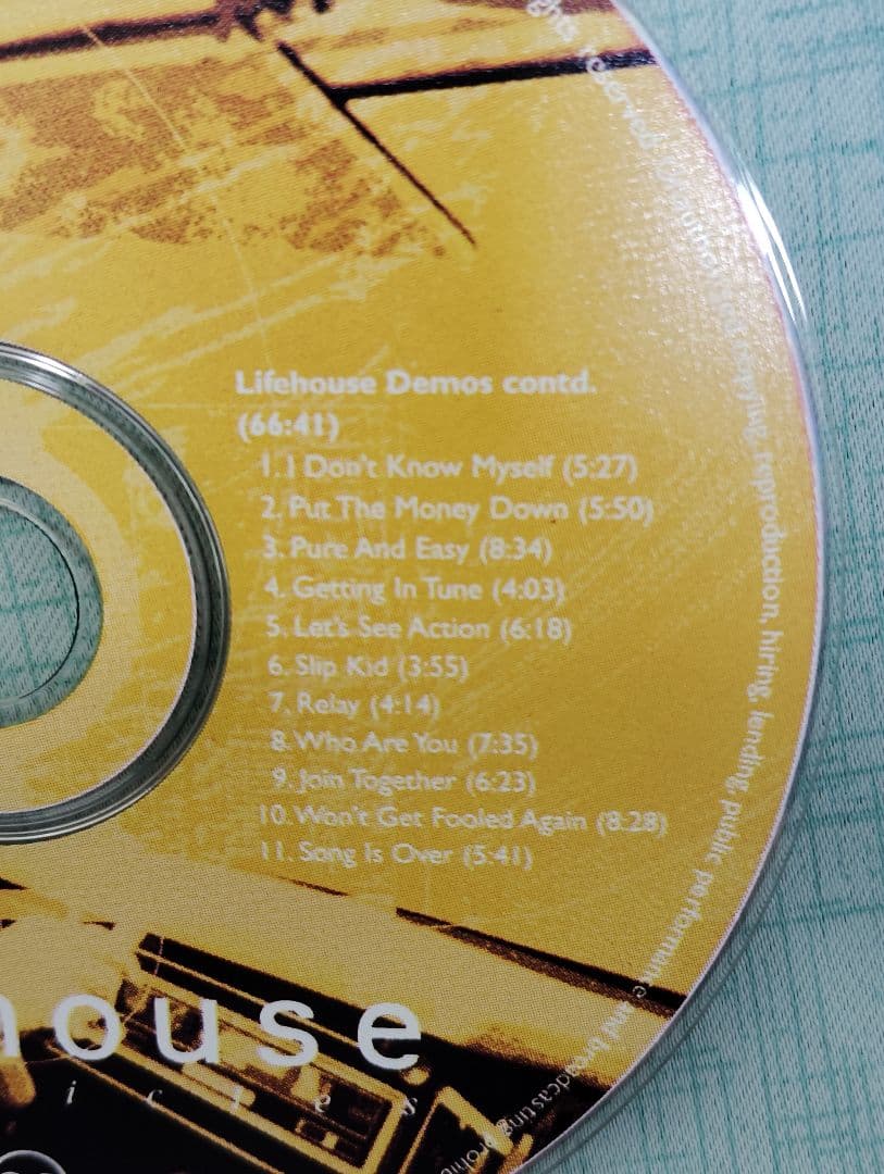 Lifehouse 4枚組 CDディスクのみ