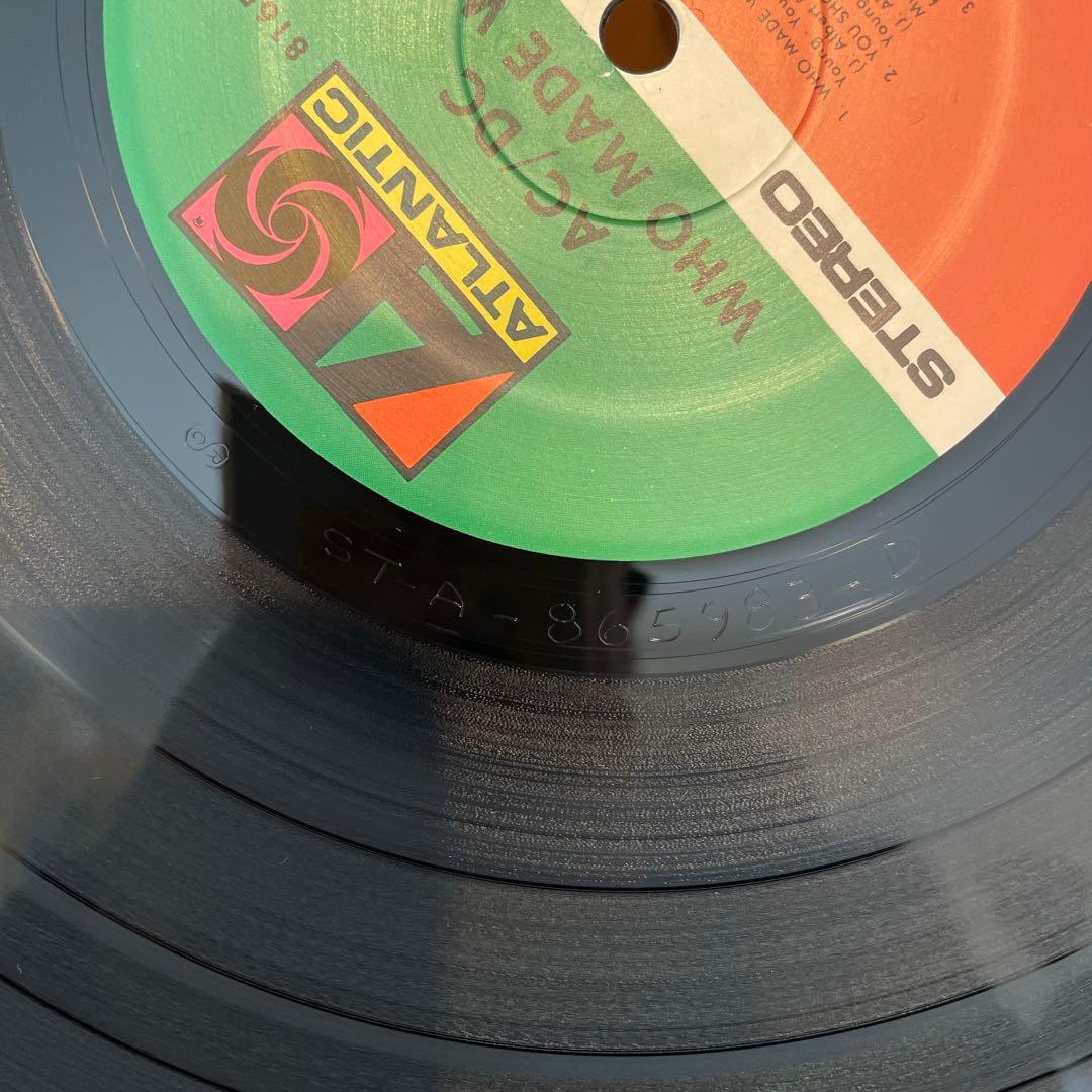 USオリジナル盤 AC/DC Who Made Who LP レコード