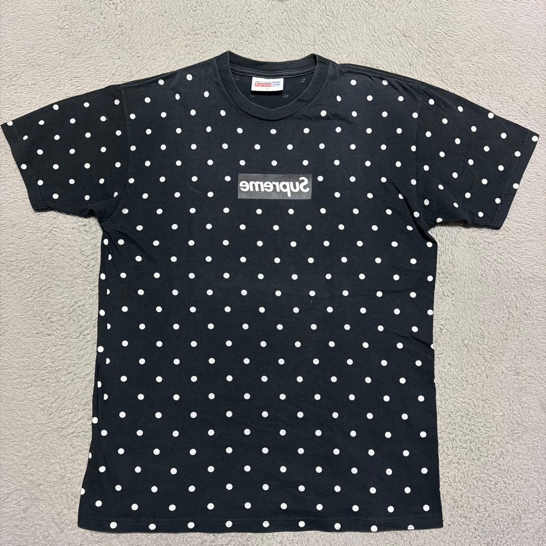 トップス 12ss Supreme Garcons Dot Box Logo tee