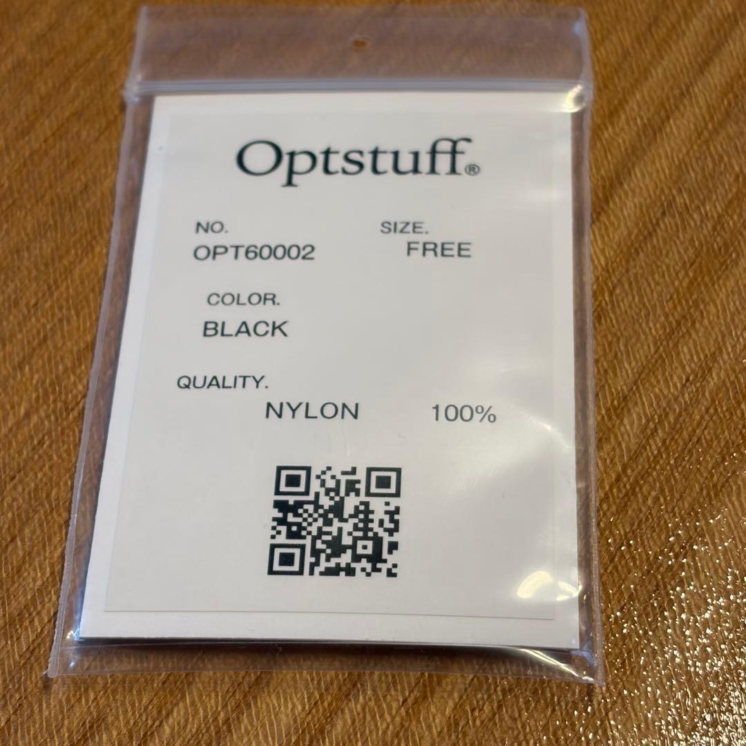 OPTSTUFF 6PANEL NYLON CAP (BLACK) オプトスタフ