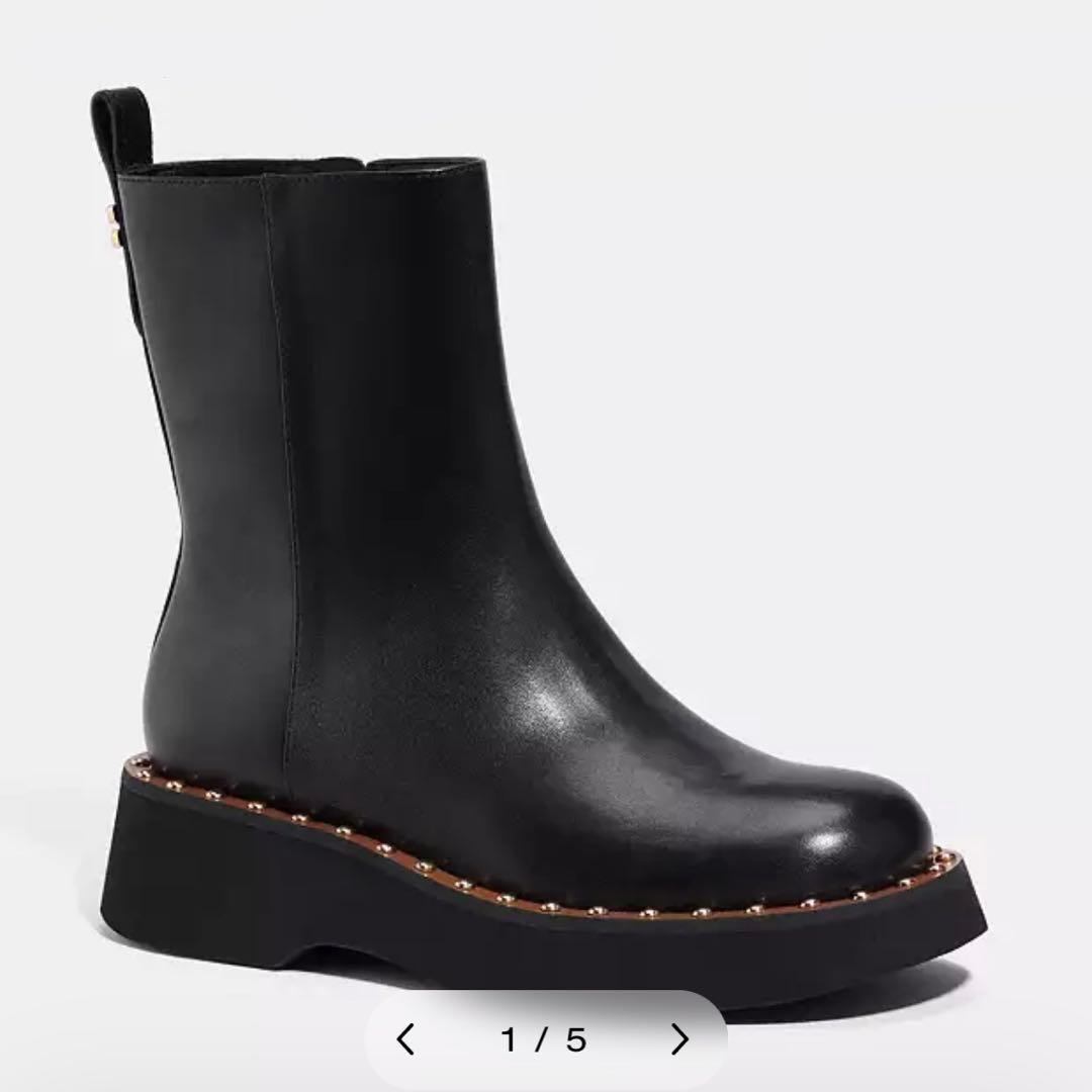 【COACH】ヴァネサ ブーティ ブーツ サイズ6 美品　レザー　23cm