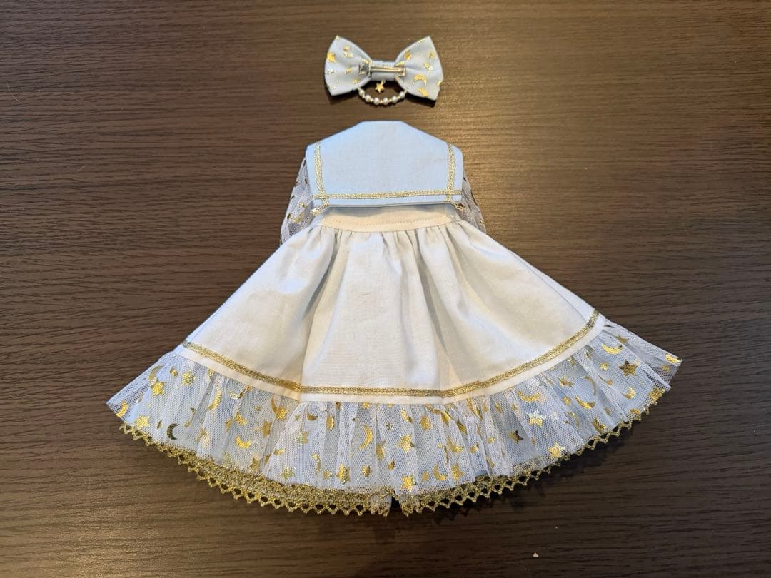 MDD/SDM 夜空セーラーワンピース 夜空セーラー ウスサックス 2点