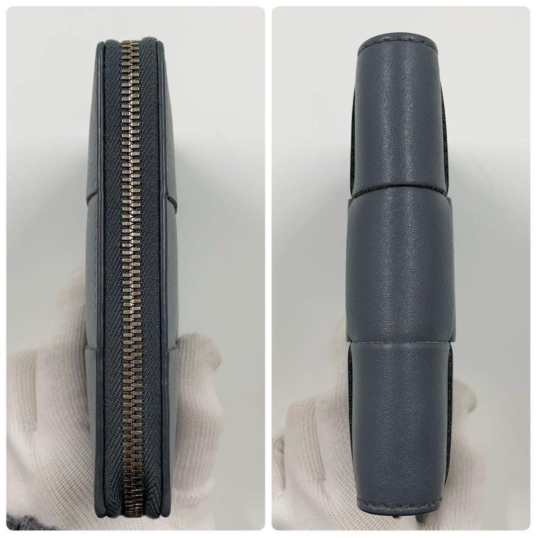 【✨極美品 現行✨】ボッテガヴェネタ カセット 二つ折り財布 グレー IC内蔵
