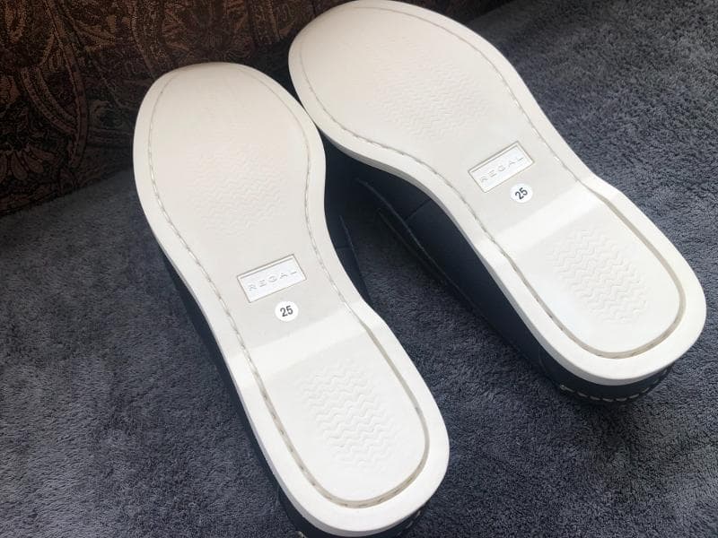 新品☆REGAL☆リーガル☆デッキシューズ☆ネイビー色☆60FL☆25.0㎝☆