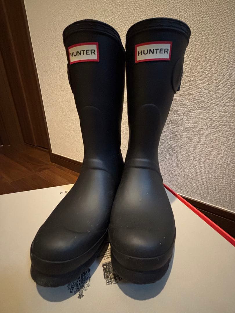 HUNTER レインブーツ ウィメンズ オリジナル ショート　ブラック