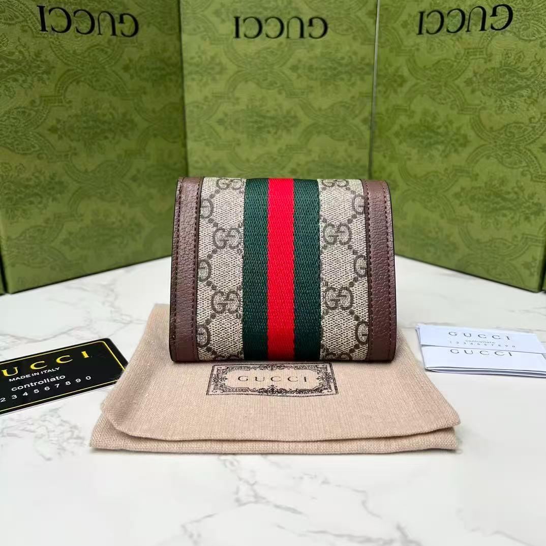 GUCCI GGモノグラム 二つ折り財布