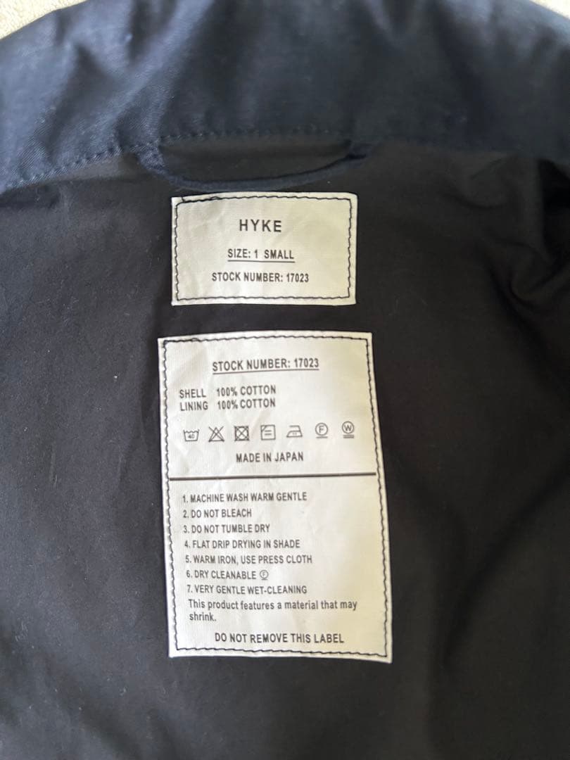 HYKE M51 フィールドジャケット　ネイビー　サイズ1美品
