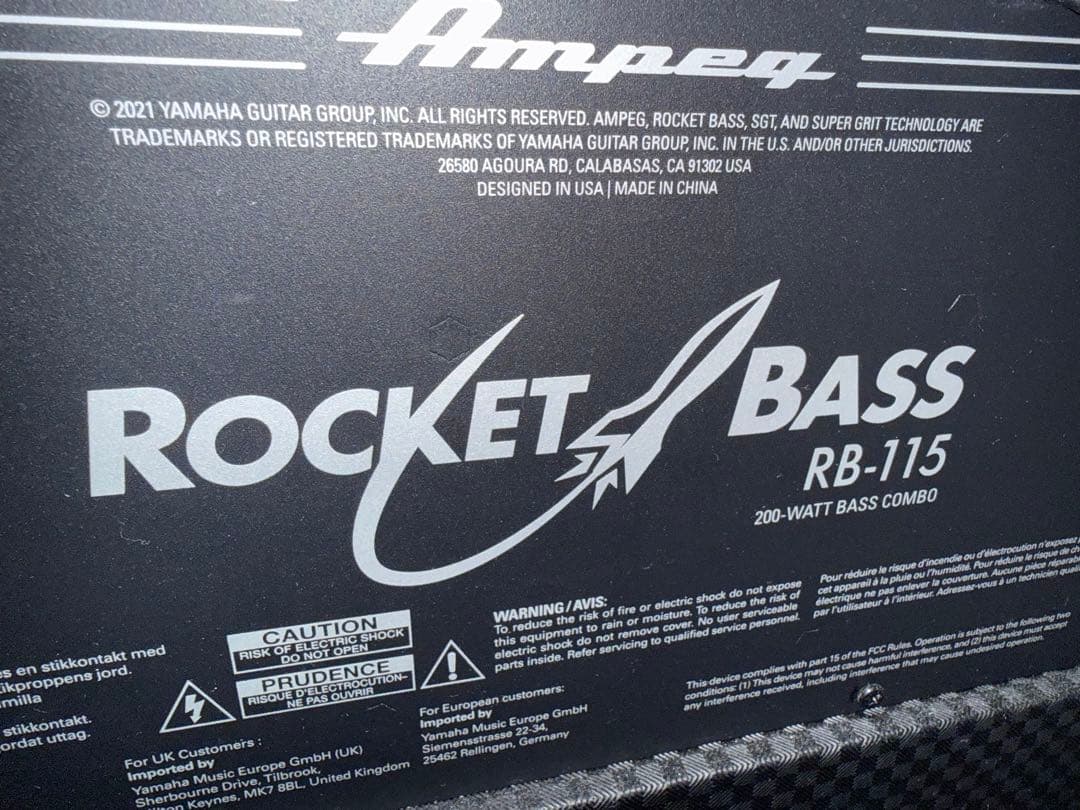 Yamaha エレキベース BB434 Ampegアンプ RB-115