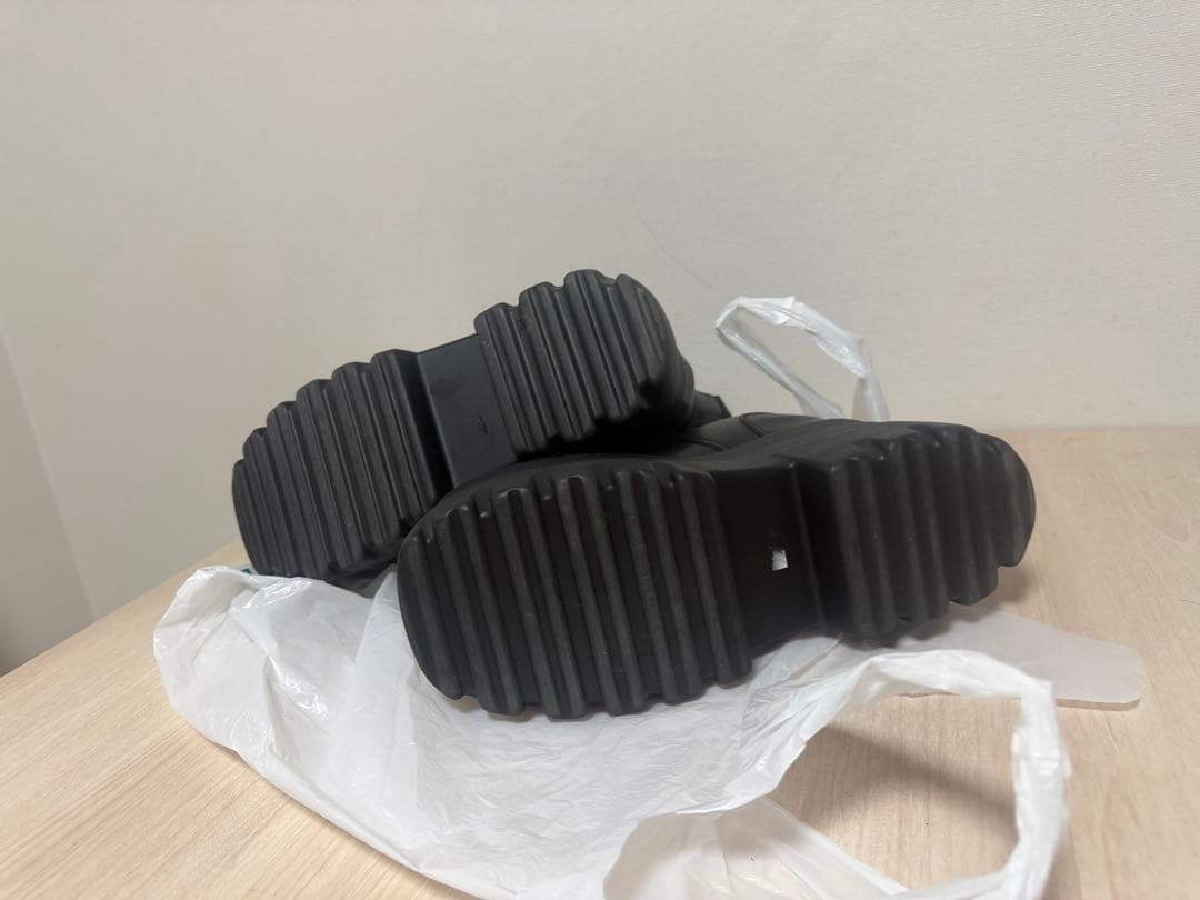 厚底 19cm盛りブーツ シークレットシューズ 黒 26.0cm