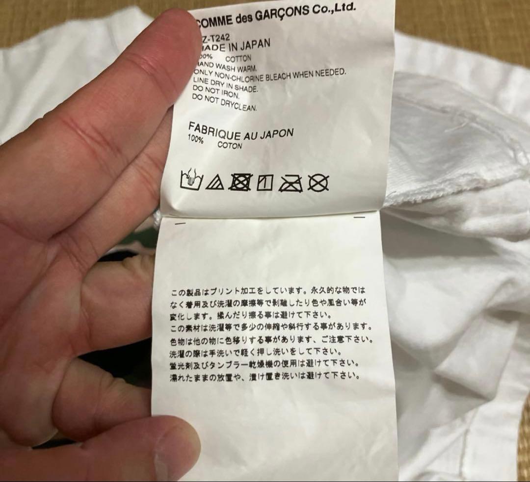 コムデギャルソン　プレイ　カモ柄　迷彩　tシャツ