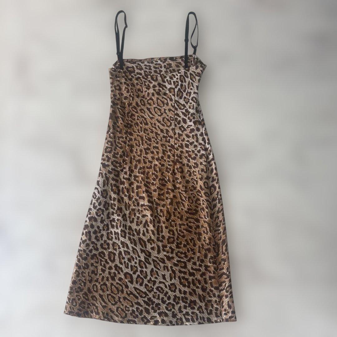D&G ドルチェ&ガッパーナ　キャミワンピース ヒョウ柄　38 Sサイズ