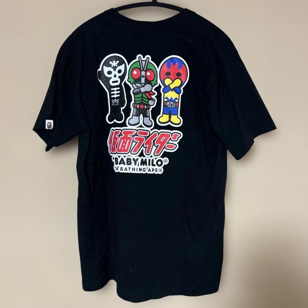 限定コラボ品⭐︎アベイシングエイプ×仮面ライダーTシャツベビーマイロ