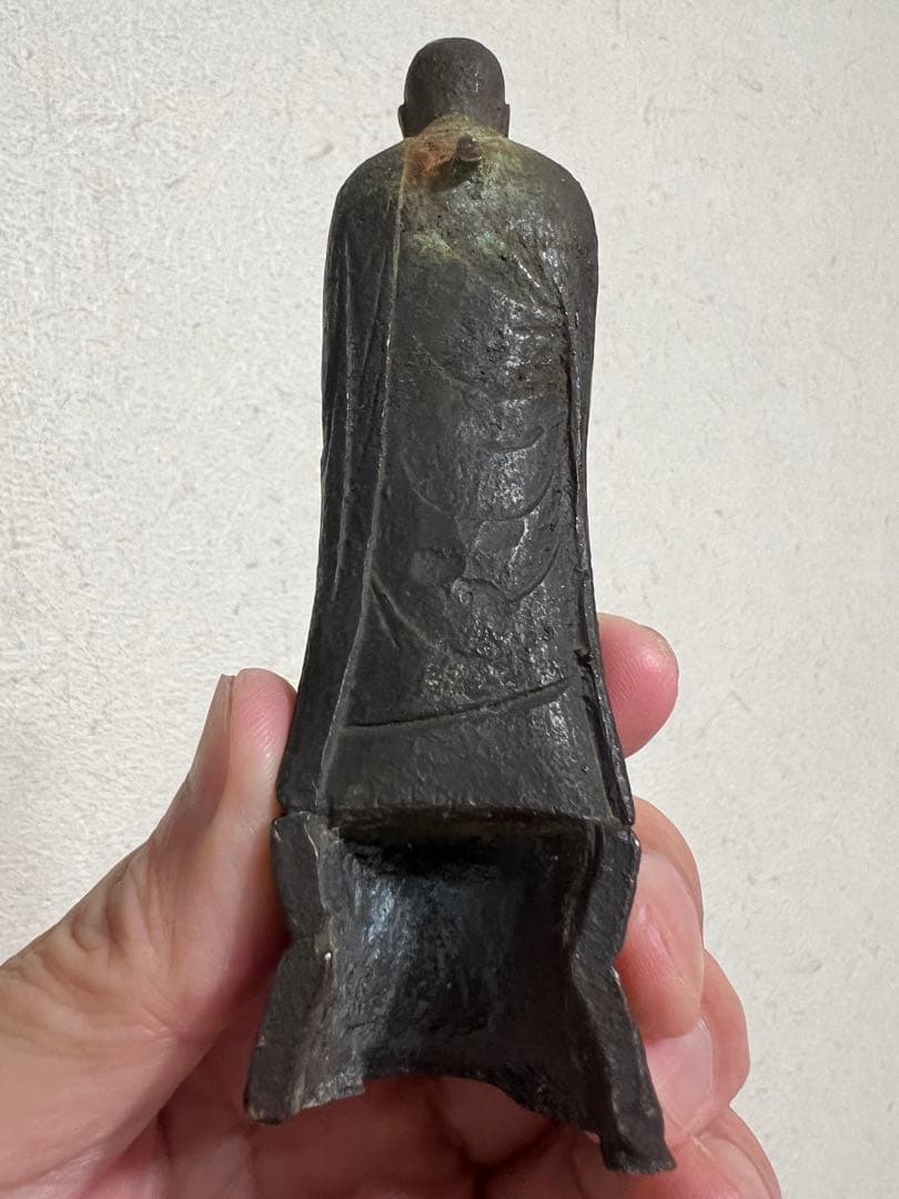 青銅製 地蔵菩薩立像 子供守り神 念持仏 金銅仏 仏像 仏教美術 骨董 古美術