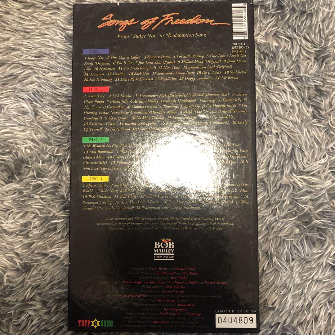 Bob Marley songs of freedom CD4枚セット