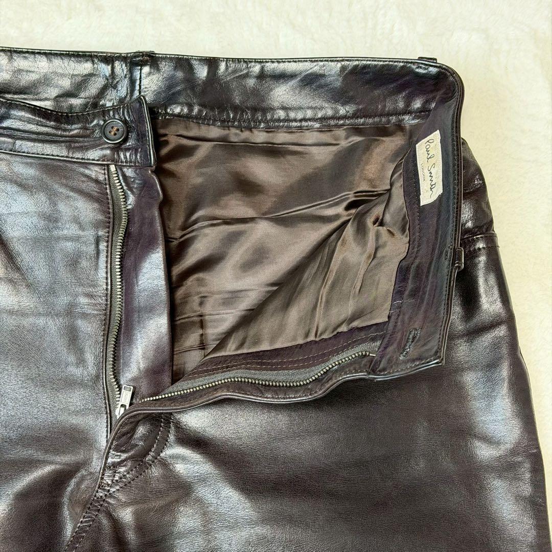 馬革 paul smith london レザーパンツ ホースハイド 本革
