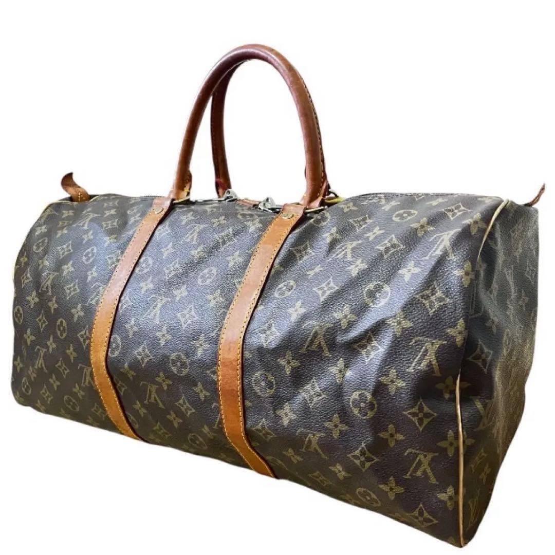 LOUIS VUITTON キーポル50モノグラムボストンバッグ旅行大容量メンズ