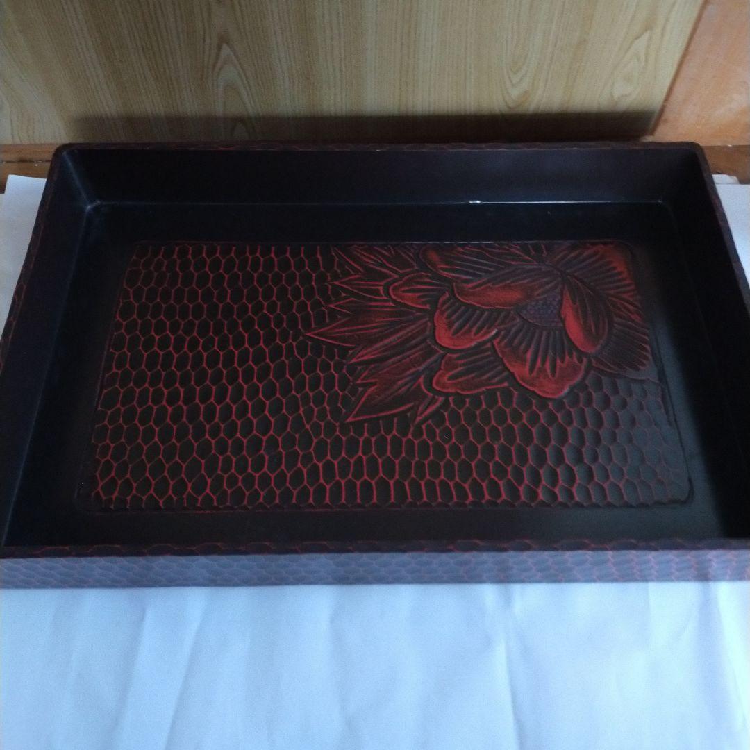 鎌倉彫　木製衣裳箱　2箱　入れ子　昭和レトロ　貴重