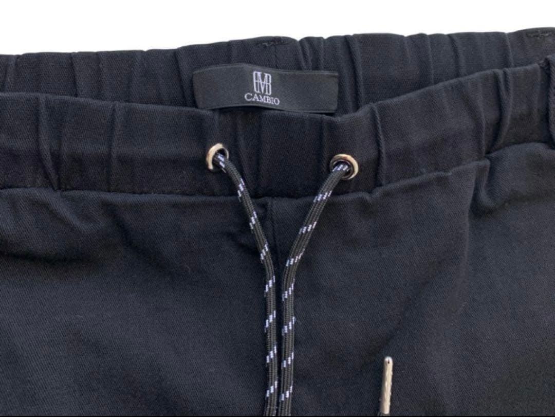 未使用品＊CAMBIO・ガンビオ・サルエルスーパーストレッチパンツ　ブラック　M