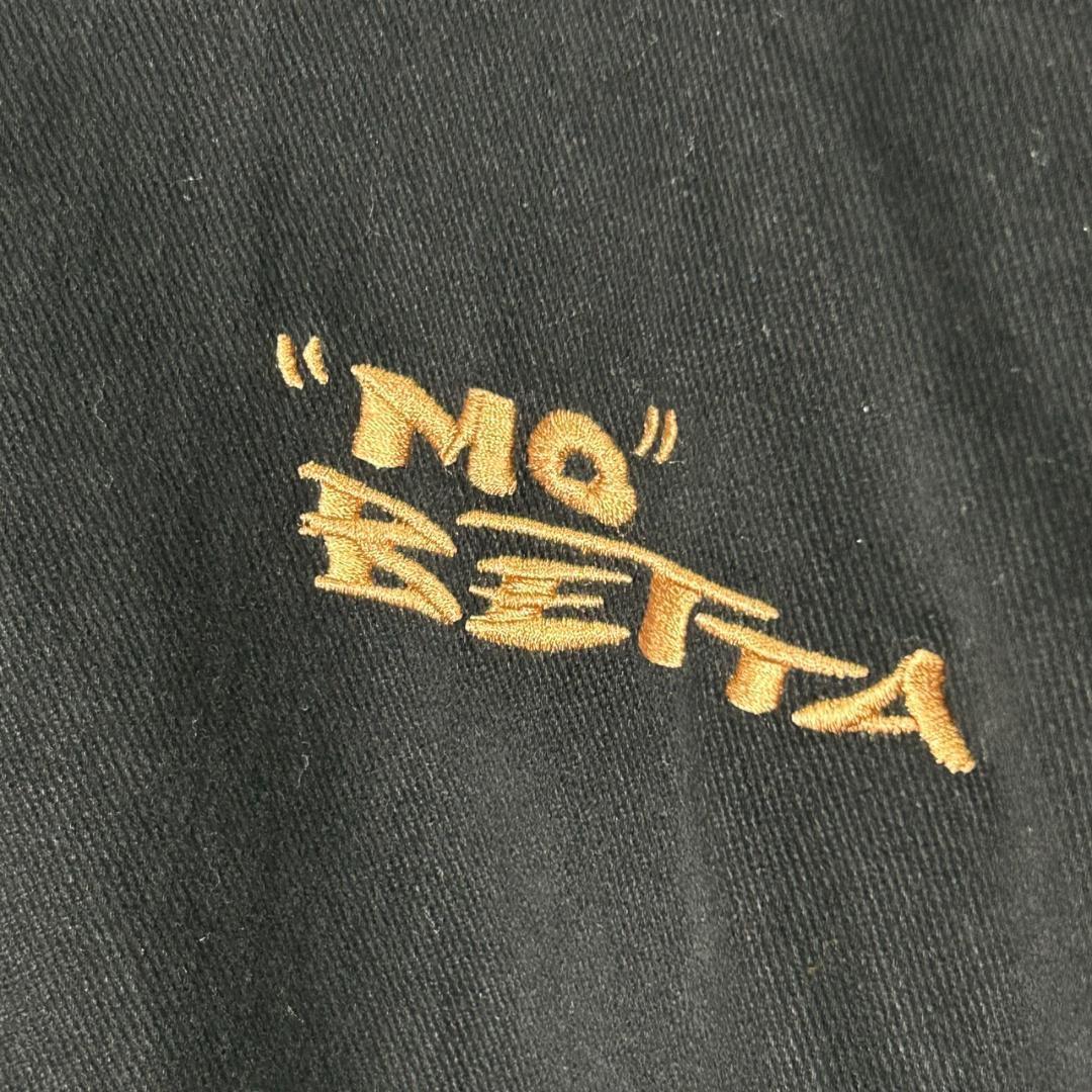 90s USA製 ヴィンテージ 刺繍 ブルゾン Mobetta 黒 2XL