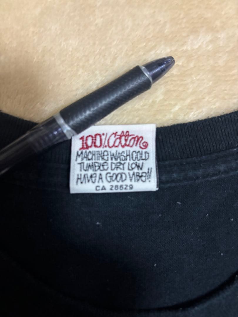 STUSSY ブラック 黒Tシャツ Lサイズ ストゥーシー ステューシー USA