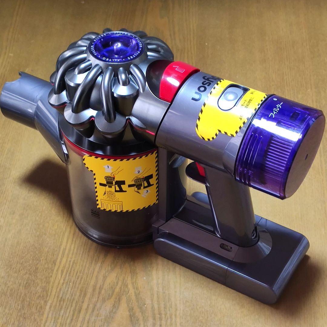 ダイソンV8SV10K掃除機 完全分解清掃済み 動作品 純正バッテリー2つセット
