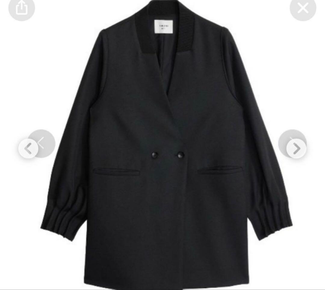 ジャケット・アウター ameri RIB DOCKING TUCKED CUFFS JACKET