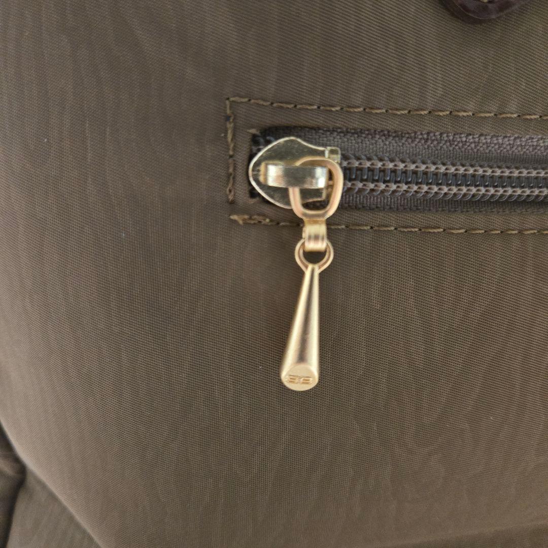 バレンシアガ ボストンバッグ BB ロゴ クロコ型押し ゴールド金具　ナイロン