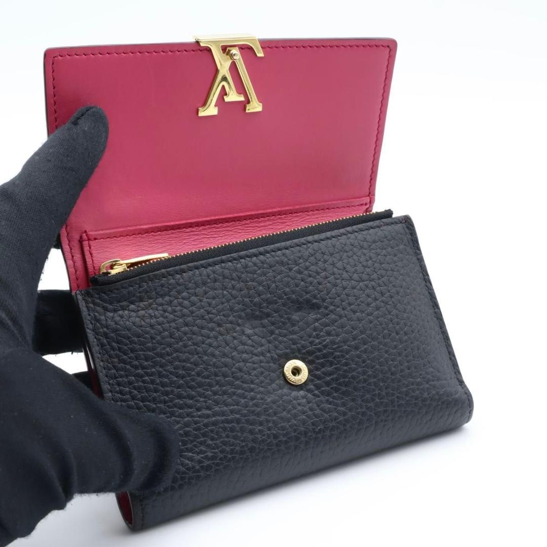 【極美品】ルイヴィトン ポルトフォイユ カプシーヌ コンパクト 三つ折り財布