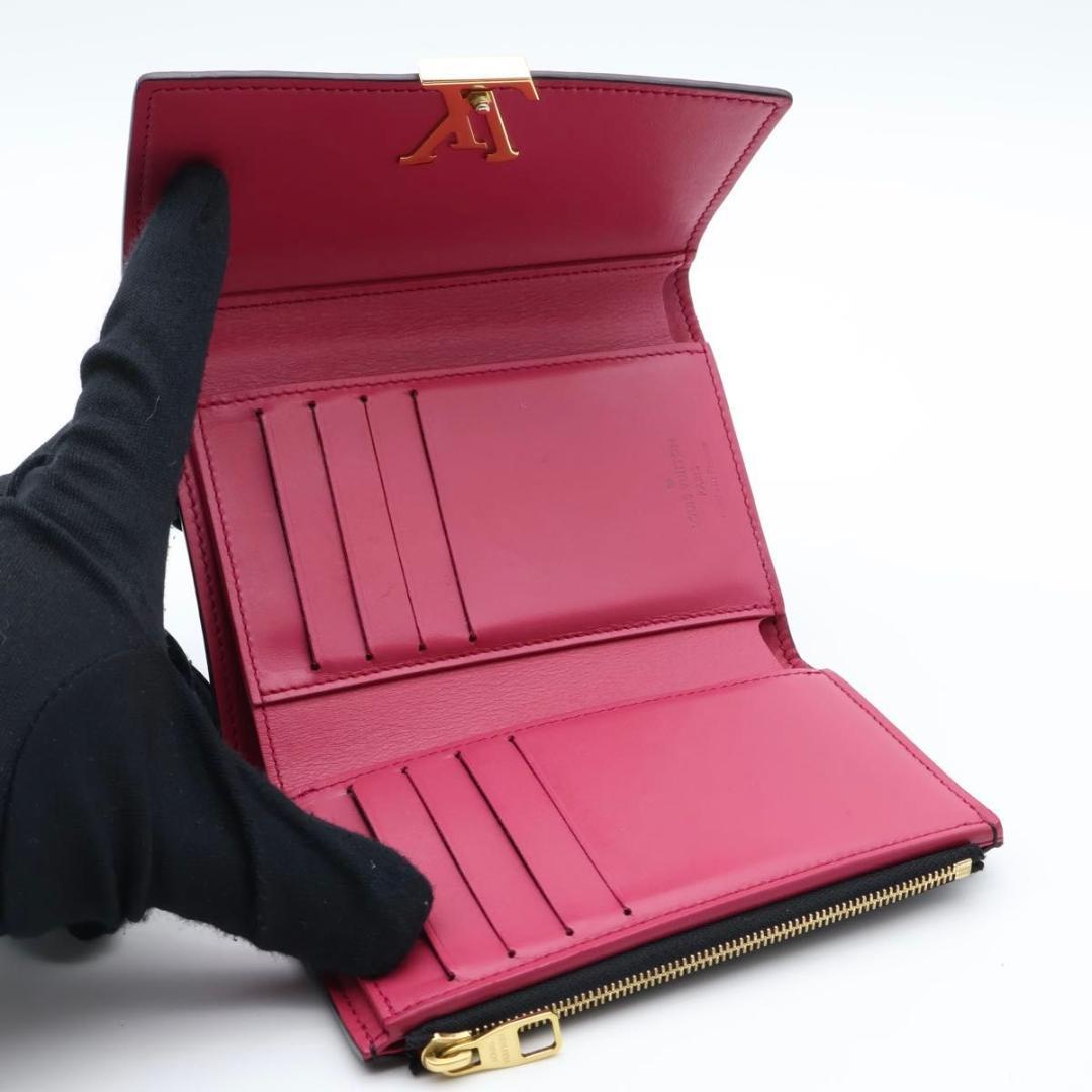 【極美品】ルイヴィトン ポルトフォイユ カプシーヌ コンパクト 三つ折り財布