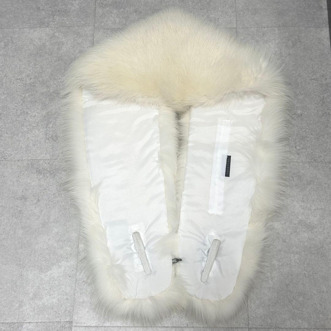 美品✨ SAGA FURSフォックス リアルファー 毛皮 ショール 成人式 白