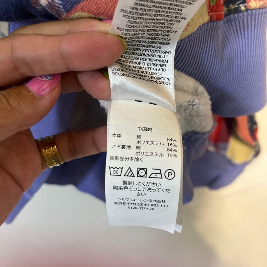 美品　ラルフローレン パッチワーク パーカー　レディース　　S