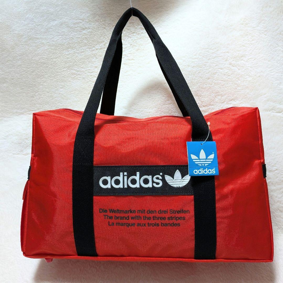 新品タグ付き✨希少✨80s adidas スクールバッグ ボストン デサント