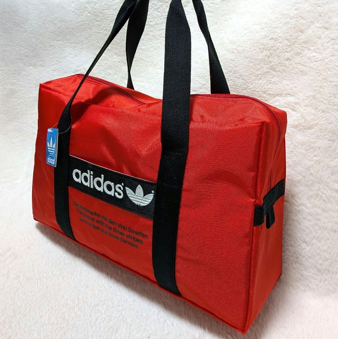 新品タグ付き✨希少✨80s adidas スクールバッグ ボストン デサント
