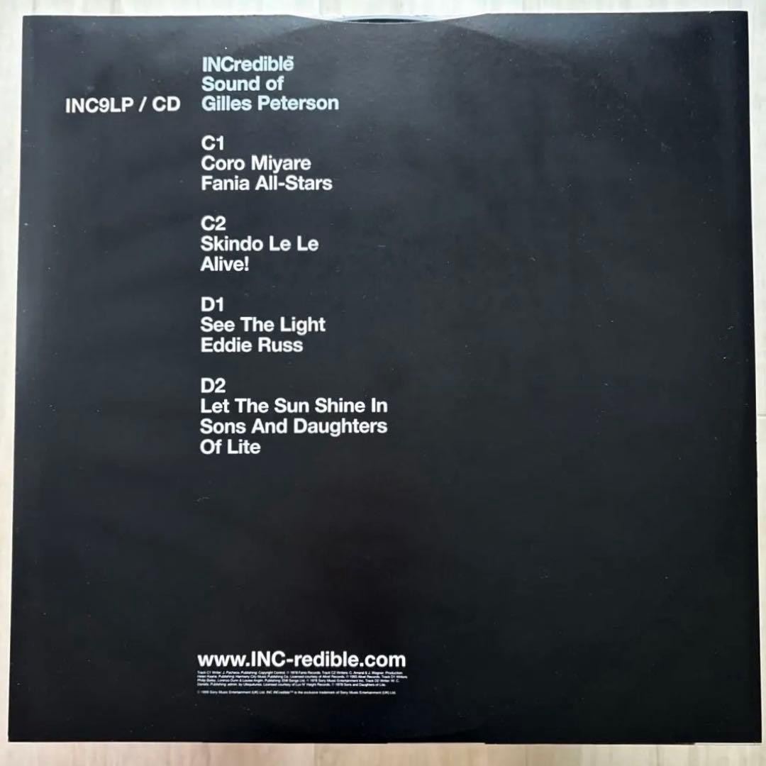 洋楽 3LP/Incredible/ Sound of Gilles Peterson