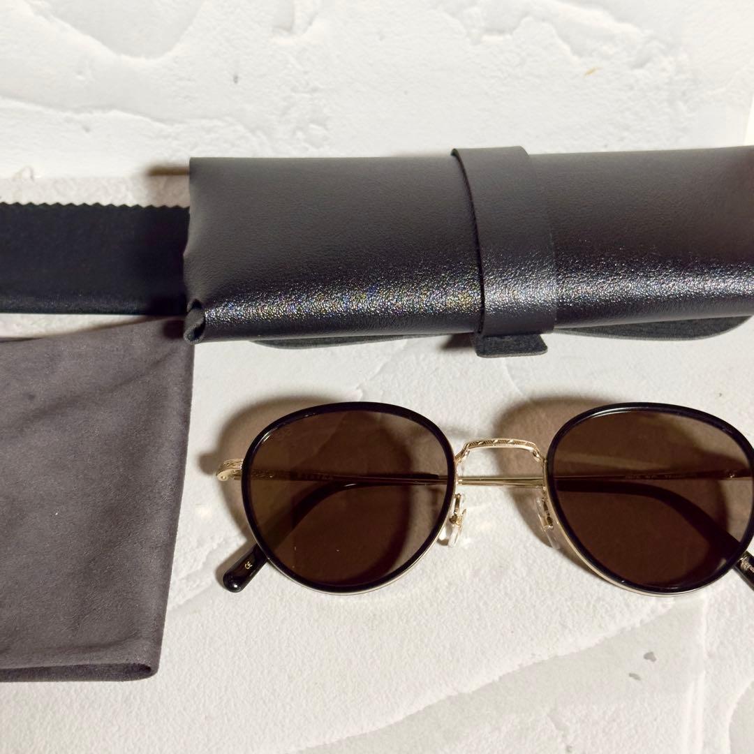 【稀少美品】 EYEVAN MAZE G/BK GOLD ケース付き サングラス