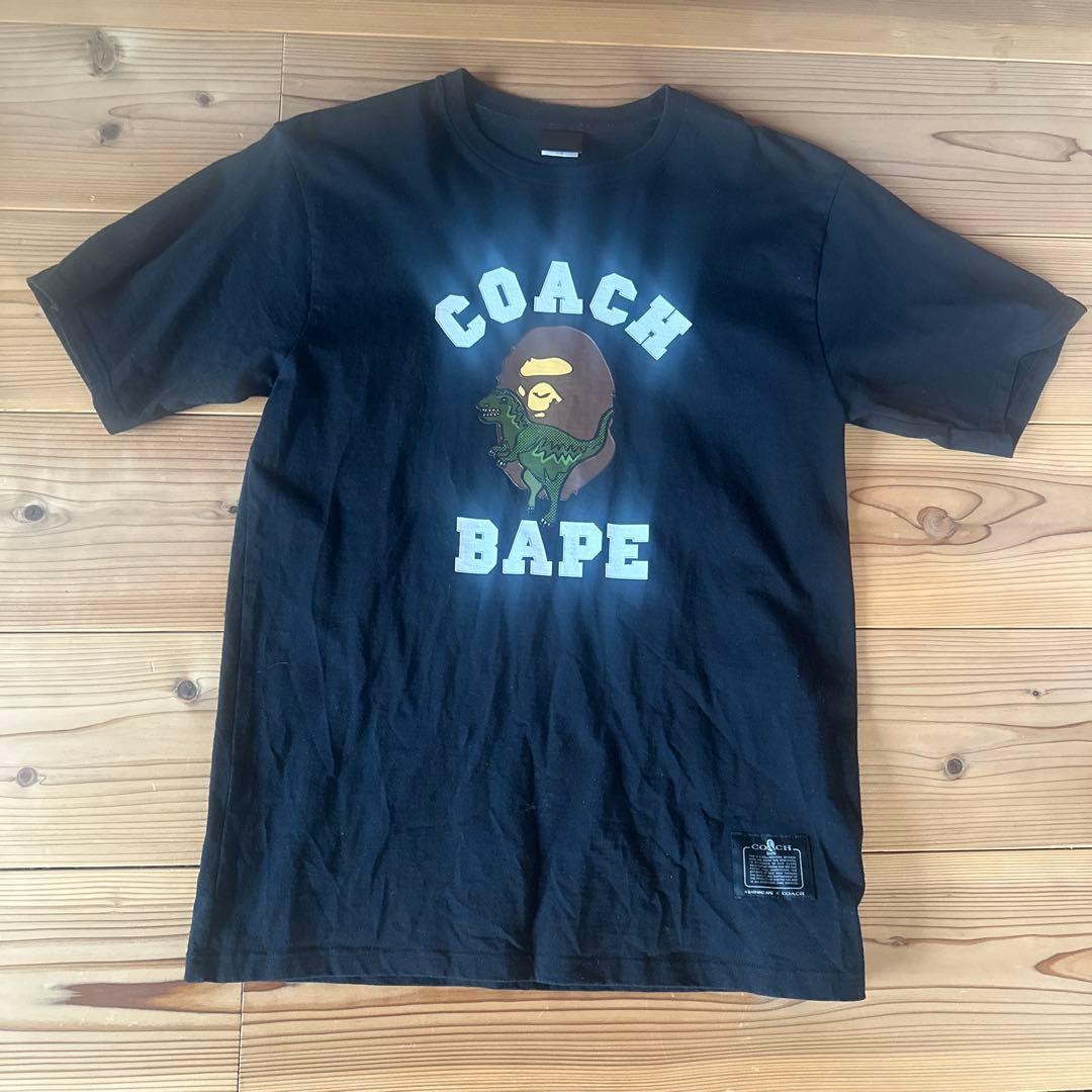 COACH x BAPE コラボ Tシャツ XL ブラック