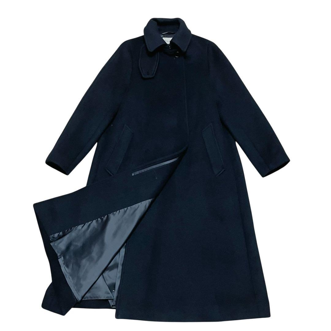 美品✨　steven alan ウールカシミヤテントロングコート ネイビー　S