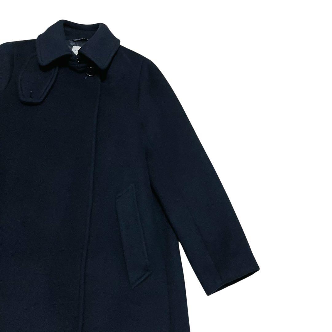 美品✨　steven alan ウールカシミヤテントロングコート ネイビー　S