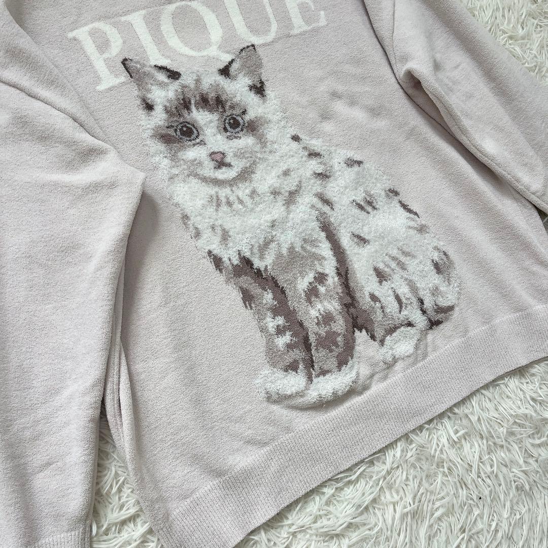 gelatopique ジェラピケ CAT ジャガードプルオーバー ピンク