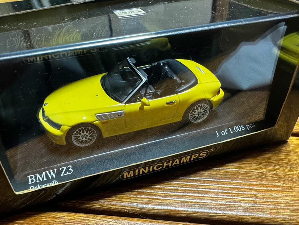 ミニチャンプス  Z3 イエロー 1/43 限定1008台