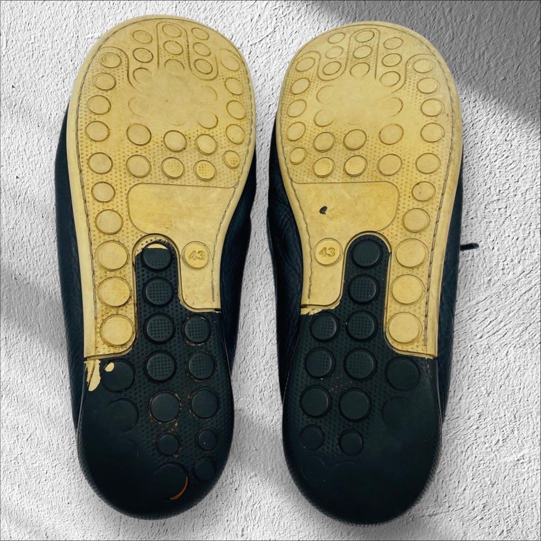 CAMPER デッキシューズ モカシン シボ革 27.5cm