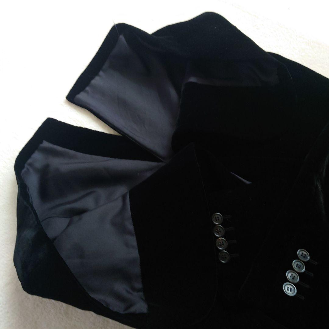 SAINT LAURENT メンズ 高級ベルベット テーラードジャケット44