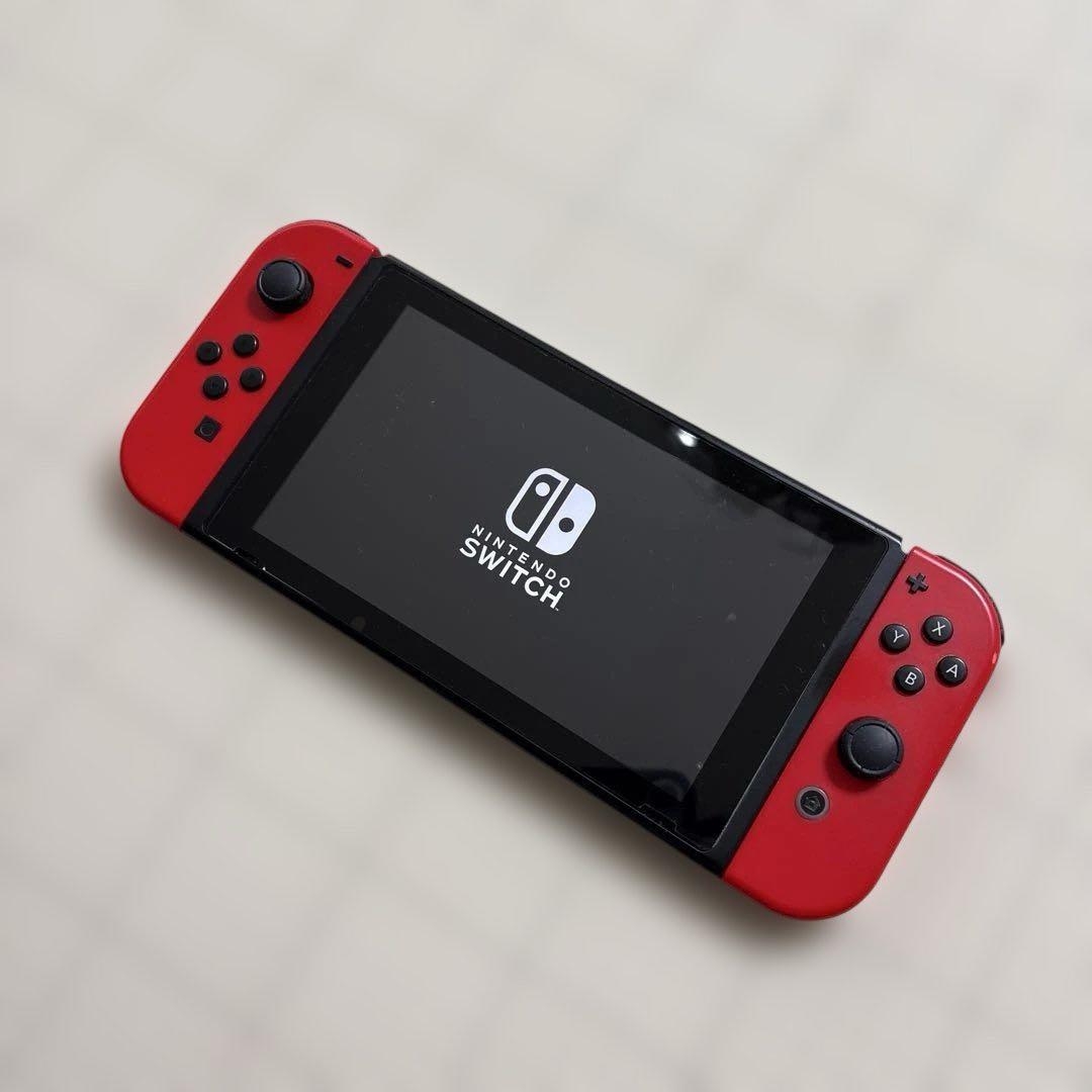 【充電量減少品】Nintendo Switch 赤 本体 ACアダプター付き
