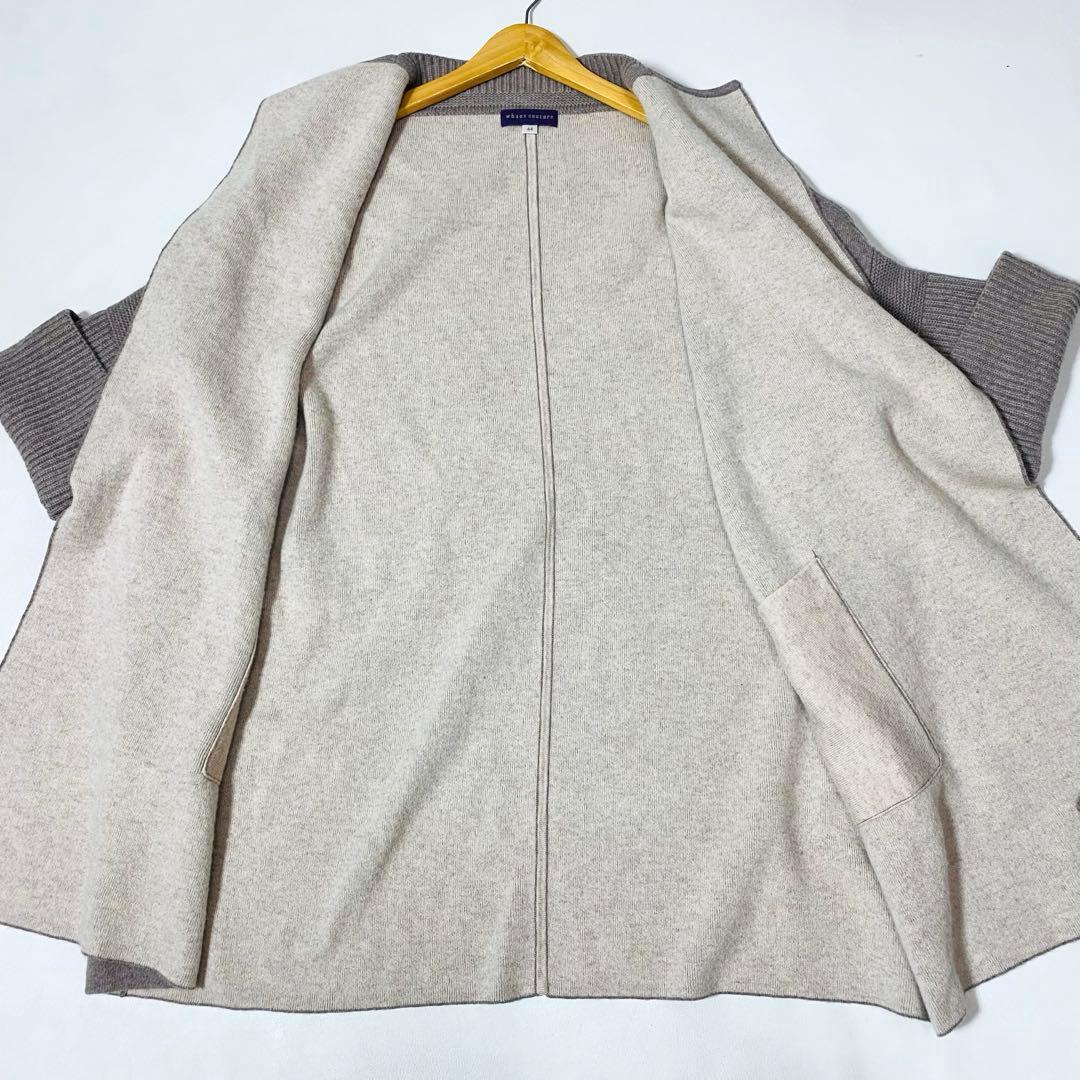 whaos couture カシミヤ100% ダブルフェイス ニットコート