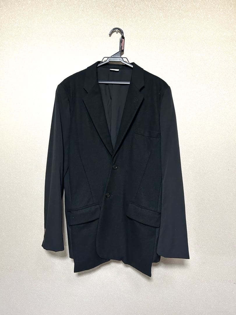 《15AW》コムデギャルソンオムプリュス 儀式期 捻れテーラードジャケット 黒