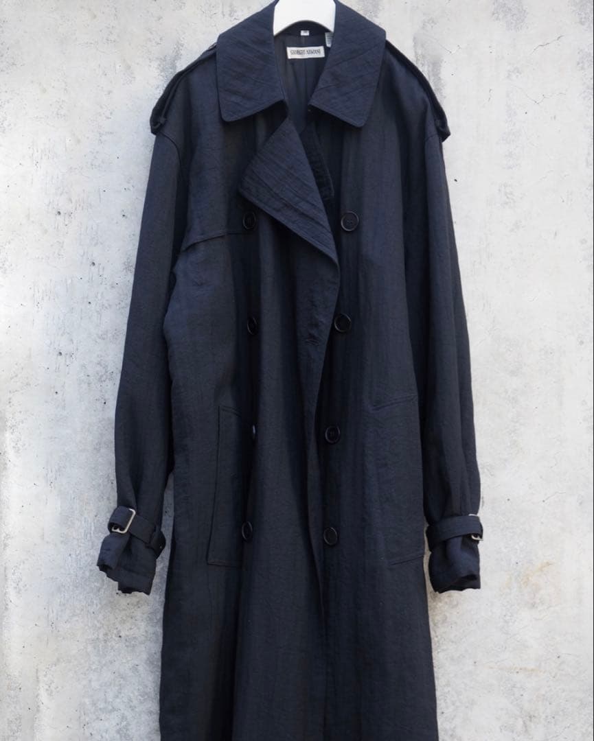 1980s giorgio armani ロングコート ジョルジオアルマーニ