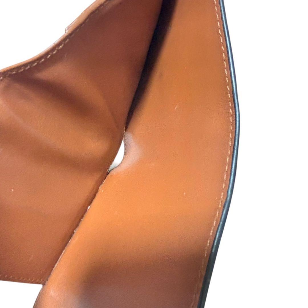 CELINE セリーヌ 三つ折り財布 トリオンフ ブラウン タン