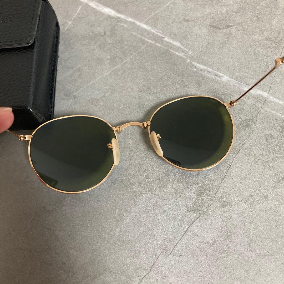Ray-Ban レイバン 折りたたみサングラス ブルーミラーサングラス ケース付
