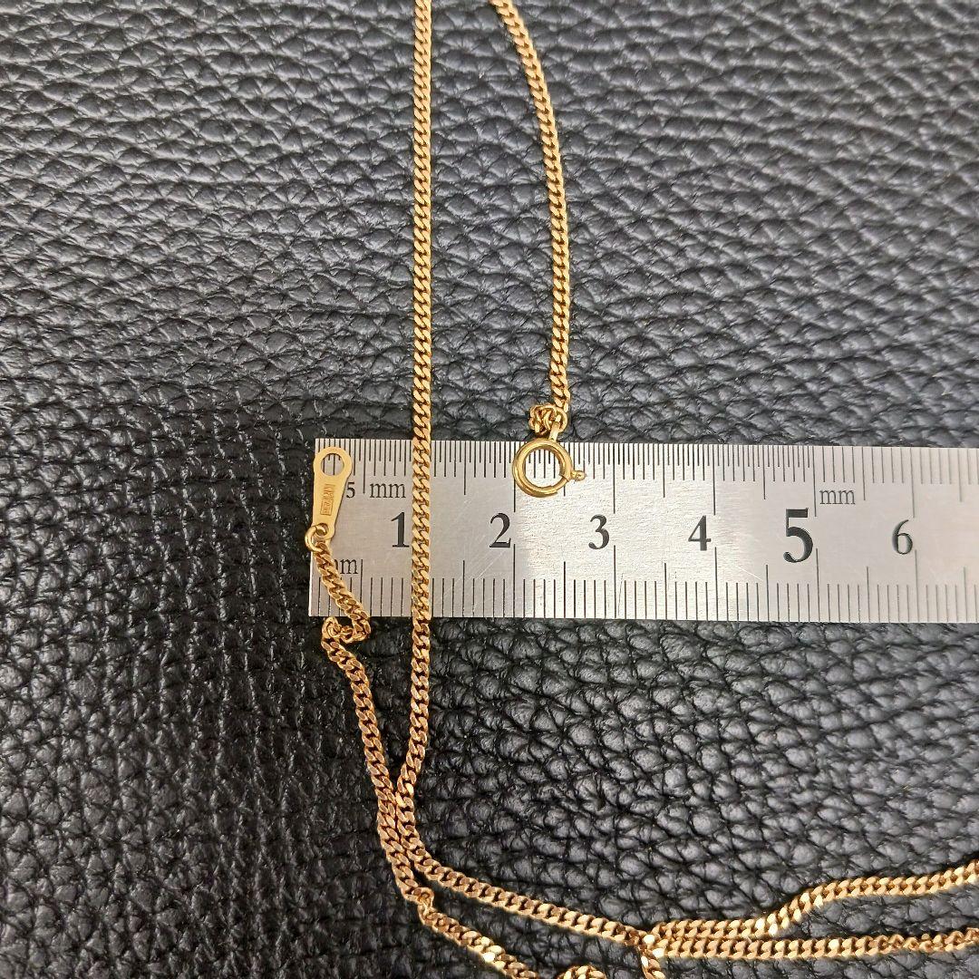 (B031901) K18 YG 喜平2面シングル ネックレス アクセサリー