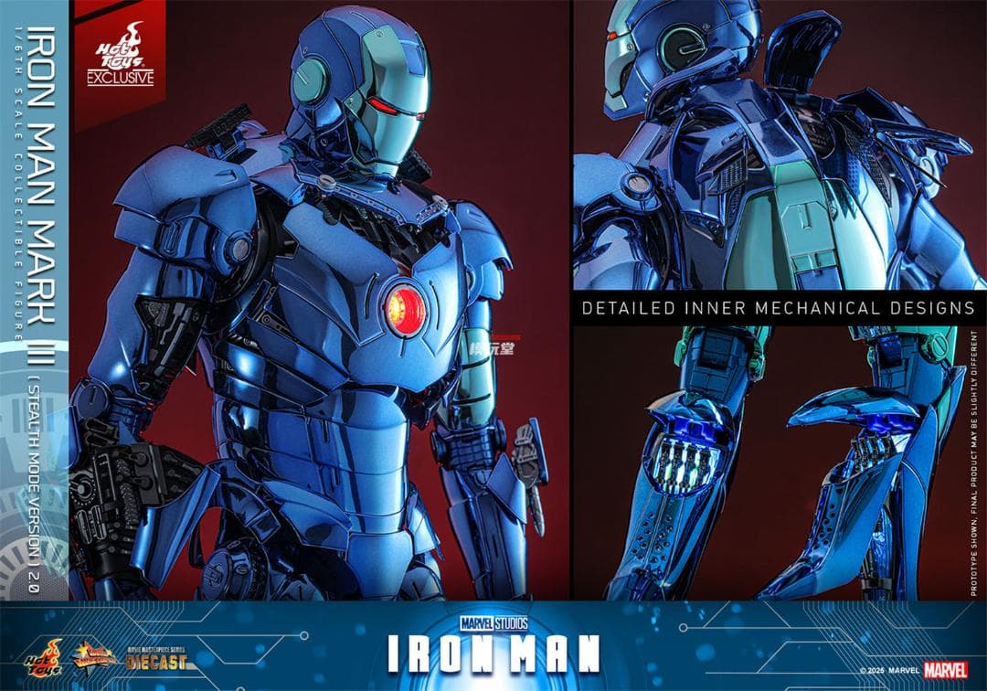 ホットトイズ 1/6 アイアンマン・マーク3 ステルスモード MMS814D71